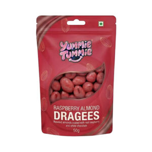 Raspberry Almond Dragees (50gm)